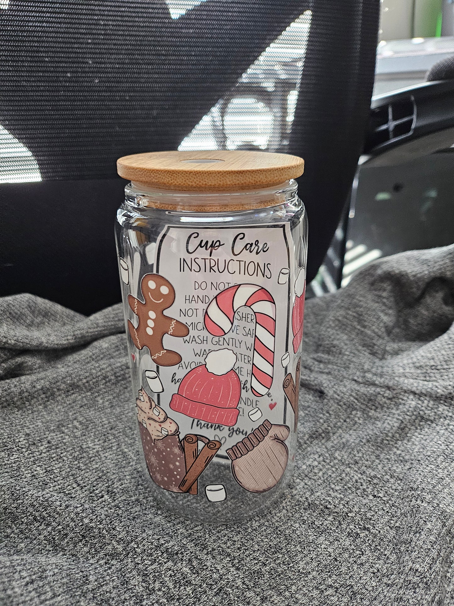 Christmas Goodies Glass Tumbler