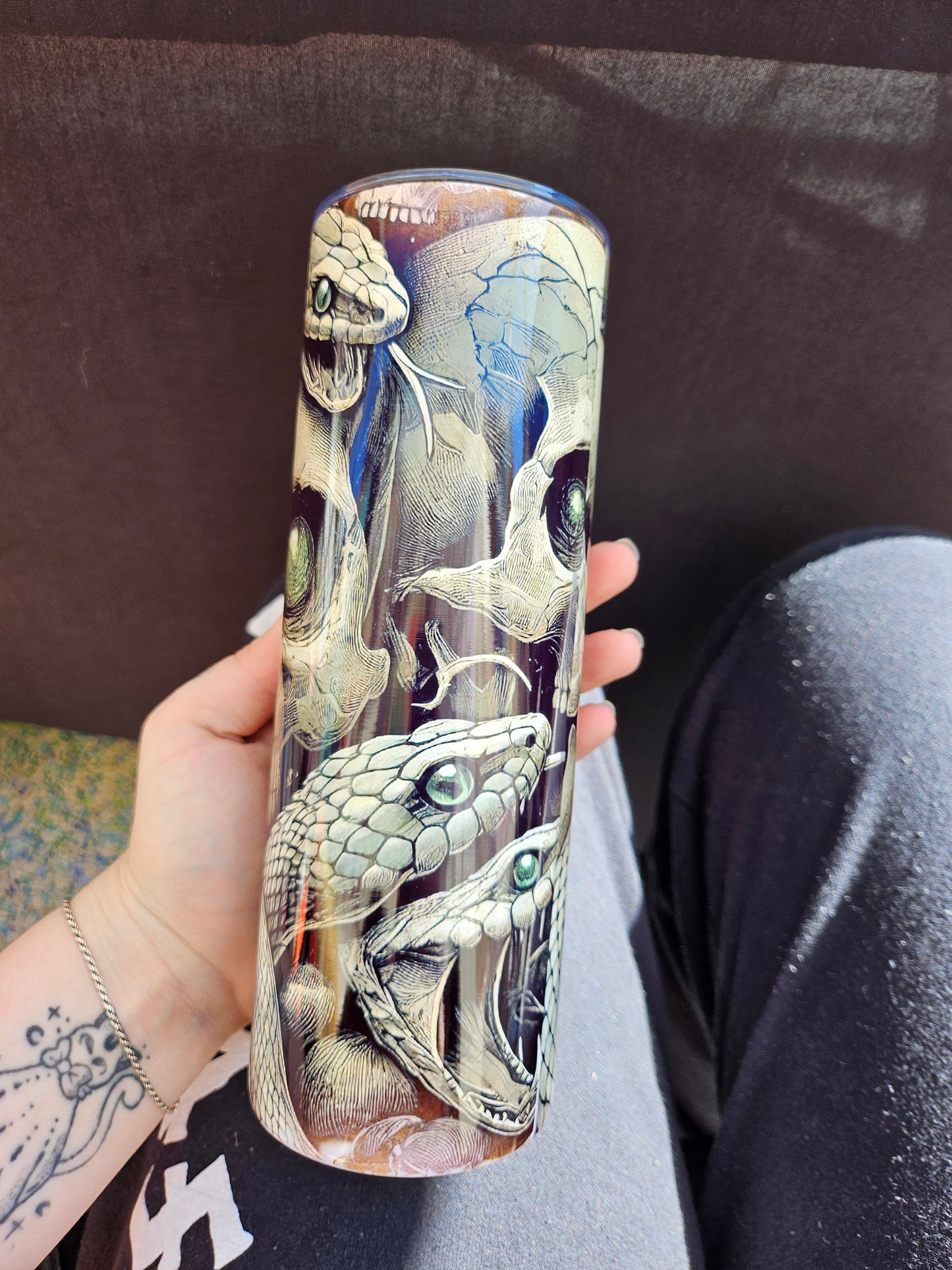 Skull & Snake Tumbler