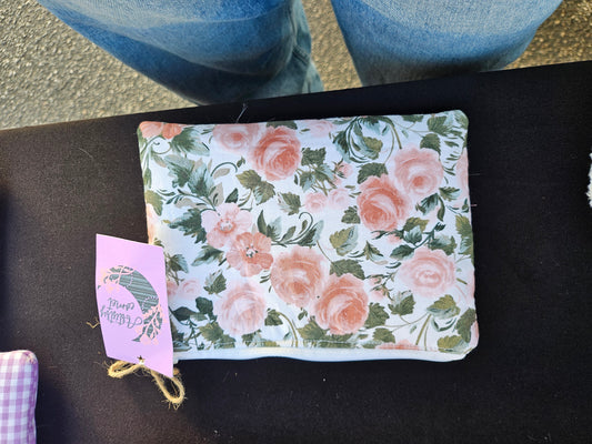 Small Pink Floral Pouch