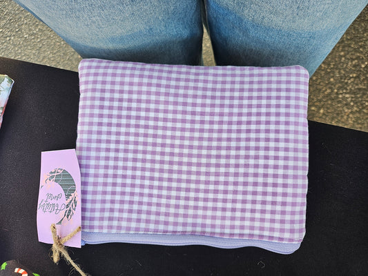 Small Purple Plaid Pouch